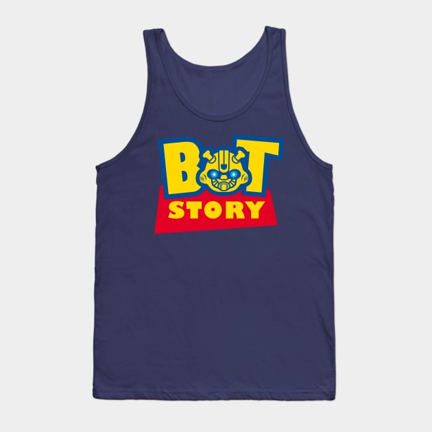 Cool Warrior Robots Mecha Movie Mashup Logo Tank Top by BoggsNicolas